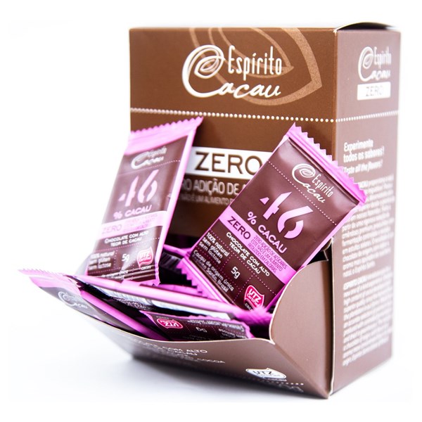 Kit Tablete de Chocolate 46% Cacau Zero - 5g (30 un)