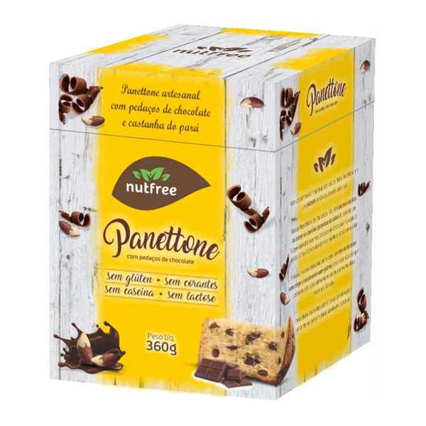 Panettone Vegano Artesanal de chocolate - 360g