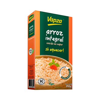 Arroz Integral 250G Só Aquecer Vapza